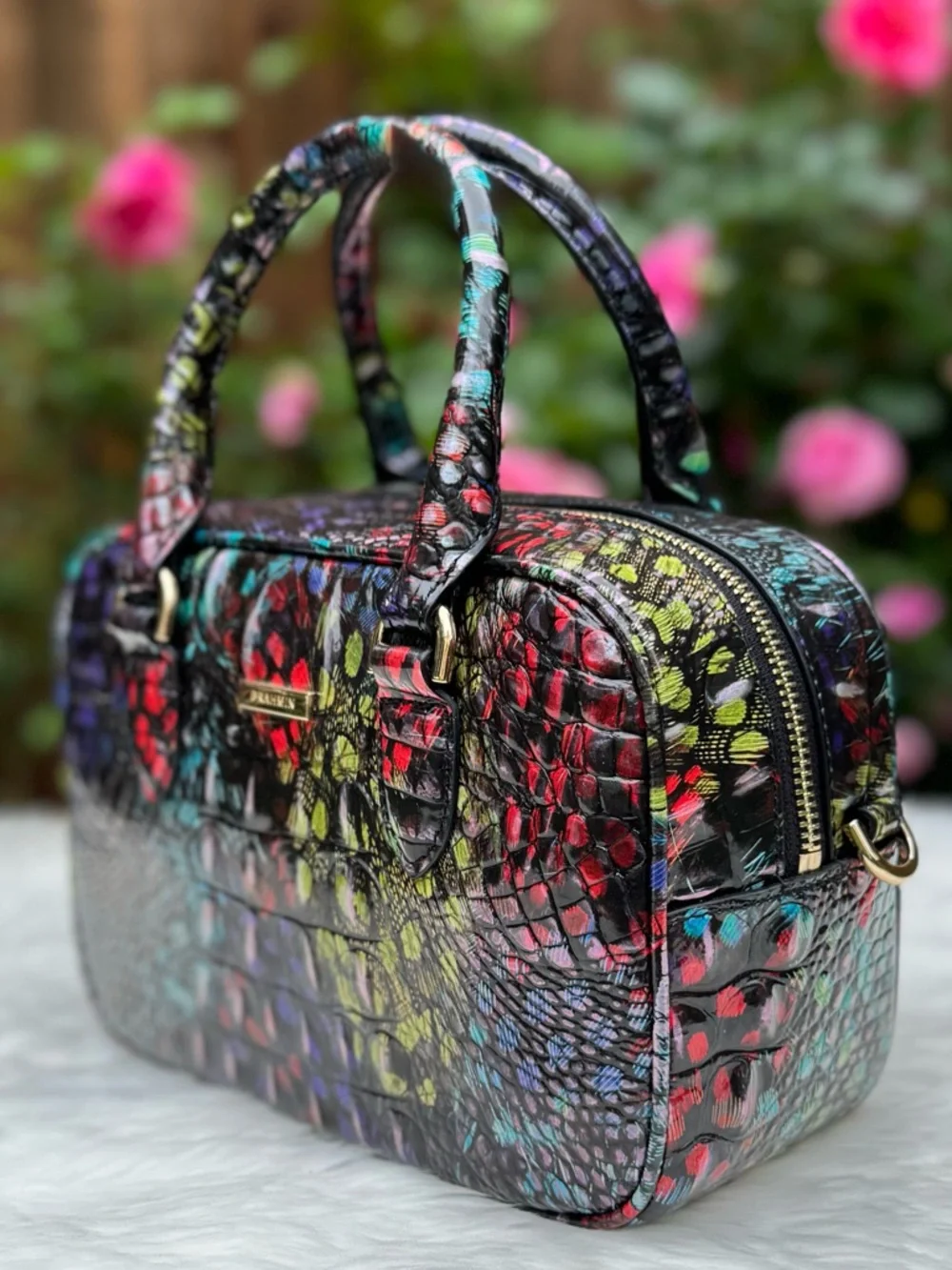 NWOT Brahmin Mara Showtime Melbourne Leather Purse - Picture 2 of 5